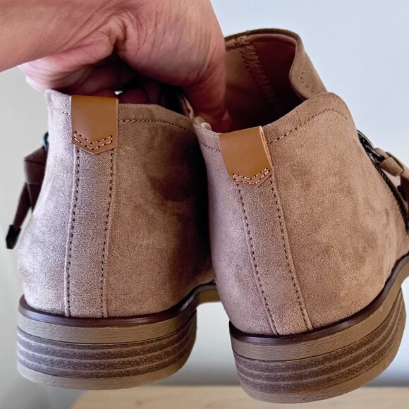 Dr. Scholl's Astir Tan Slip-On Ankle Booties | Size 8.5 | Sustainable & New - Picture 6 of 9